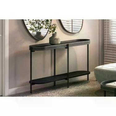 Imagem de Aparador de Sala Jantar Monaco c/ 1 Prateleira Preto - Linea Brasil