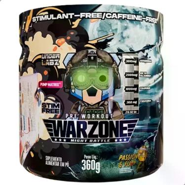 Imagem de Warzone Night Battle Pre Workout Caffeine Free 360g Under Labz, Passio