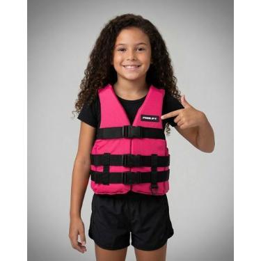 Imagem de Colete Flutuador Simetria Infantil - Prolife, Rosa, P (Até 50Kg)
