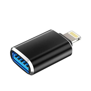 Imagem de Compatível com cabo adaptador Lightning macho para USB 3.0 fêmea OTG compatível com iPhone 11 12pro max mini Xr X xs 8 7 se Plus para Apple iPad Air, câmera, leitor de cartão, pen drive, mouse
