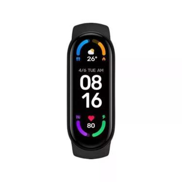 Imagem de Pulseira Inteligente Xiaomi Mi Smart Band 6 Tela AMOLED Monitoramento de Frequência Cardíaca Saturação de Oxigênio Sono