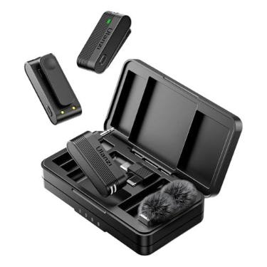 Imagem de Microfone Sem Fio Ulanzi A100 USB-C Lapela para Android Preto, Ideal para Gravações Profissionais e Transmissões ao Vivo - Cor Preto