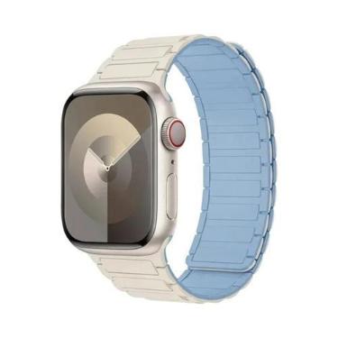 Imagem de Pulseira Magnética De Silicone De 46mm 42mm 40mm 41mm 45mm 44mm 49mm P