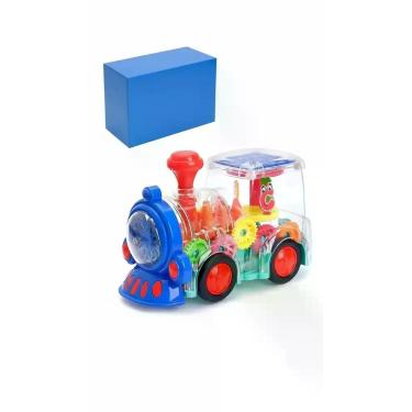 Imagem de Trem Musical Infantil Engrenagem Bate E Volta Com Luz E Som - Congratu