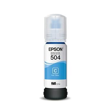 Imagem de Garrafa de Tinta Original Epson EcoTank T504 Ciano - T504220