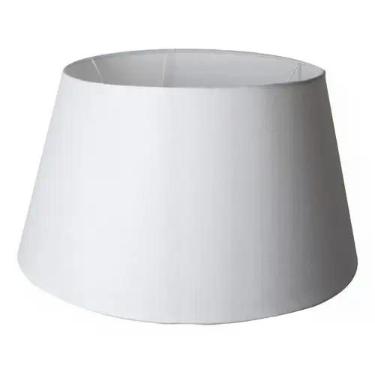 Imagem de Cúpula para abajur luminaria 25x30x20cm Tecido Algodão Soquete Naciona