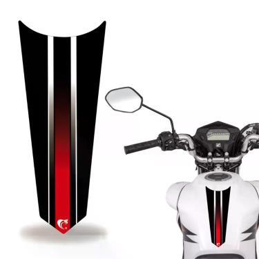 Imagem de Adesivo Faixa Gravata Tanque Moto Listra Vermelho
