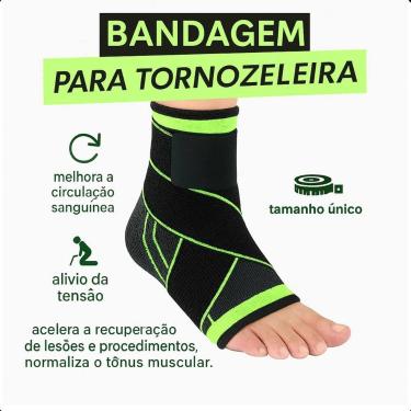 Imagem de Faixa de Compressão para Tornozelo Ortopédica Ajustável para Treinamen