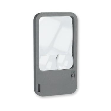 Imagem de Lupa de bolso iluminada por LED com ampliação de 2,5x, 4,5x e 6x