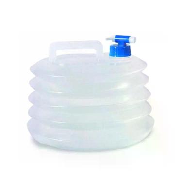Imagem de Galão de Água Dobrável para Camping com Torneira para Esportes e Armazenamento de Combustível Multicoisa da Paju
