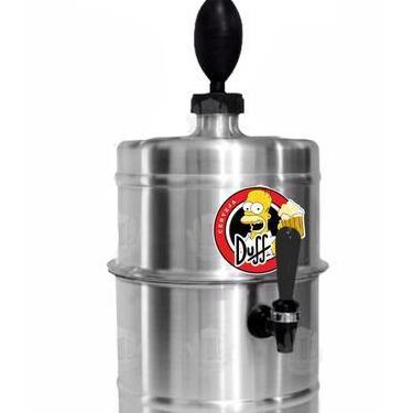 Imagem de Chopeira Portatil Gelo 5.1l Aluminio Duff Homer - Beer Chopp