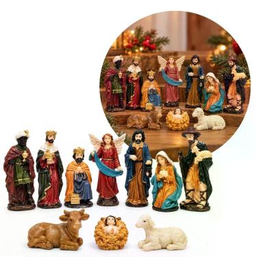 Imagem de Presépio Natalino em Resina Prime 10 Peças Soltas 9cm - Master Christm