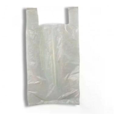 Imagem de Sacola Plástica 50x70 Pacote 5KG Reciclada Reforçada Branco para Uso Geral Higipack