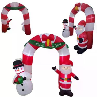 Imagem de Arco Inflavel Enfeite Natal Natalino 2 Metros Decoraçao Casa Loja Shop