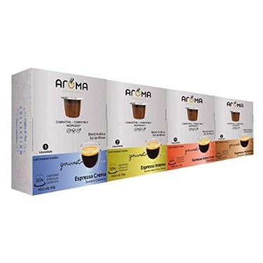 Imagem de 100 Cápsulas Para Nespresso - Kit Degustação Café – Cápsula Aroma