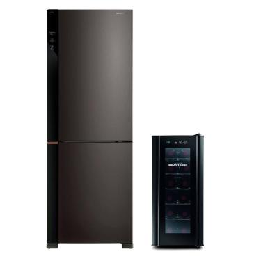 Imagem de Combo Geladeira Inteligente B= Smart 500L cor Black Inox + Adega 12 Ga