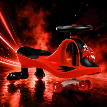 Imagem de Ginga Carrinho Super Car Infantil Manual Gira Sapinho Feliz Meninos e