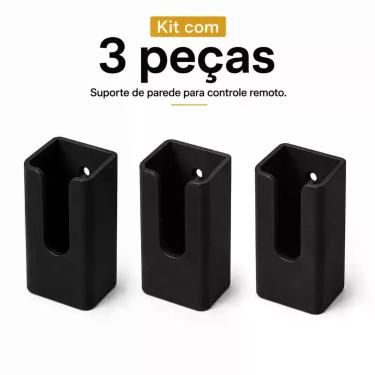 Imagem de Kit 3 peças Suporte de Parede para Controle Remoto Organizador de Cont