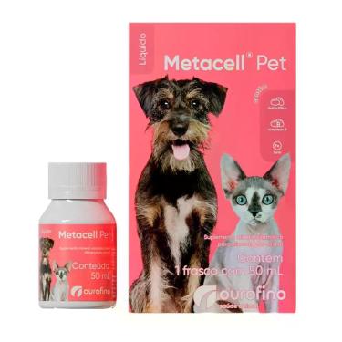 Imagem de Metacell Pet Suplemento Vitamínico Cães Gatos Ourofino 50ml - OURO FIN