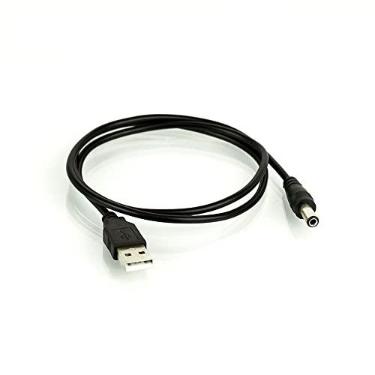Imagem de Cirilo Cabos Cabo USB Macho X DC Plug P4 Conector 5v 3.5mm - 0.8 Metros - Preto - 5V DC, 500mA, 10 Gbps - Compatível com Eletrônicos Pequenos e Periféricos - 1 Unidade