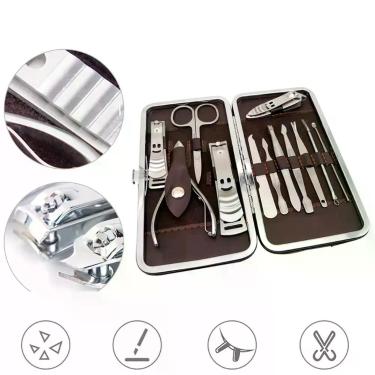 Imagem de Estojo de Unhas Completo com 12 Peças para Unhas Cuidadas e Perfeitas 