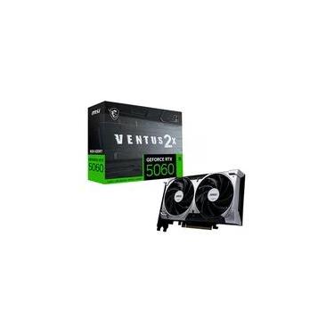 Imagem de Placa De Vídeo MSI Geforce Rtx5060 8gb Gdrr7 Ventus Oc Edition 2x 128 Bits - 912-V537-054
