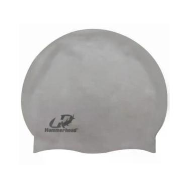 Imagem de Touca Natação Silicone Slim Cap Hammerhead, Prata