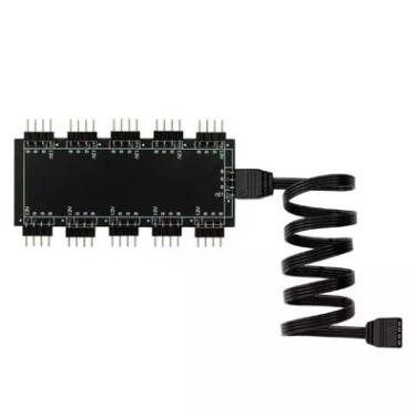 Imagem de Hub Asus, Multi RGB 12v, 4 Pinos Divisor RGB, Até 10 Fans