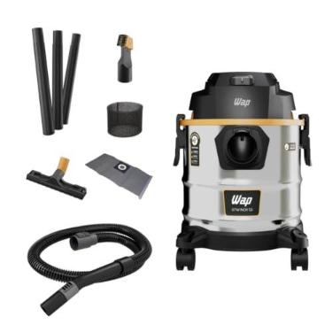 Imagem de WAP Aspirador de Pó e Água Barril GTW INOX 12i, Portátil, 12 Litros, com Soprador, 170mbar 1600W 127V
