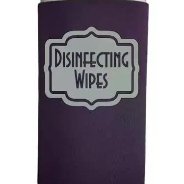 Imagem de Capa para Lenços Desinfetantes CuvyBands Grande em Neoprene Roxo