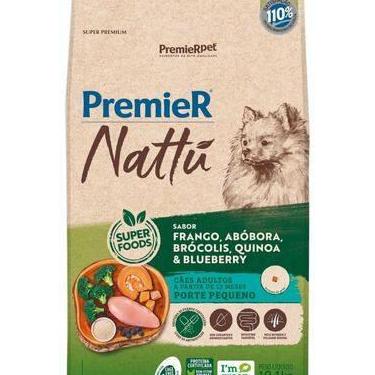 Imagem de Ração Premier Nattu Cães Adultos Pequeno Porte Frango e Abobora 10,1kg