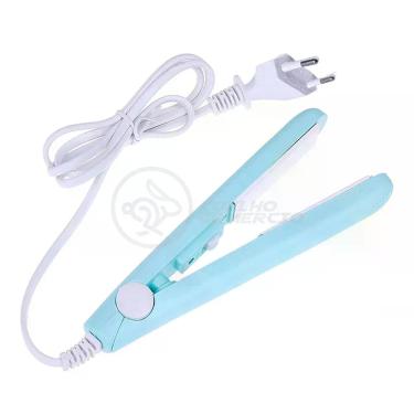 Imagem de Mini Chapinha Prancha 17Cm Bivolt 110|220V Profissional Azul