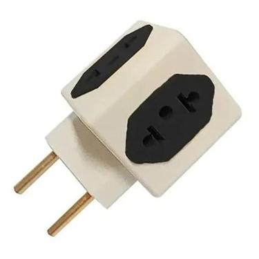 Imagem de Adaptador Tomada Cubo Universal 20A e 10A - Benjamin Multiuso com 4 Entradas (4)