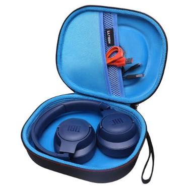 Imagem de LTGEM EVA Hard Case for JBL Live 650BTNC / 400BT / 500BT /460NC and JBL Tune 510BT /700BT/710BT/760NC/750BTNC/ 660 BTNC / 560BT / 500BT / E45BT/ Bluetooth Wireless Headphone - Blue