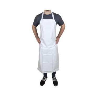 Imagem de Avental Emborrachado Gg 120x70cm Açougue Cozinha Padaria- Rs, BRANCO, 