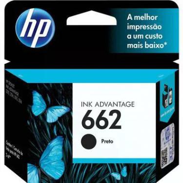 Imagem de Cartucho de Tinta HP 662, Preto, Original - CZ103AB