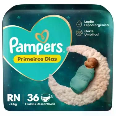 Imagem de Fralda Pampers Recém Nascido RN 36 Unidades