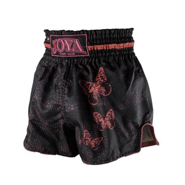 Imagem de Short de Kickboxing Joya Butterfly Infantil Preto-Rosa - XXS - JOYAGEA