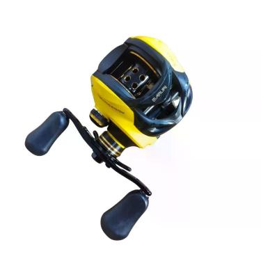 Imagem de Carretilha para Pesca Maruri TNT 7000 Freio Magnético Carretel de Alumínio Aliviado Amarela Maruri Fishing 7 Rolamentos