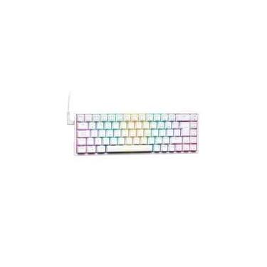 Imagem de Teclado Mecânico Gamer Husky HailStorm, 65%, RGB, Switch Gateron Brown, ABNT2, Branco -  HTG002BRMA
