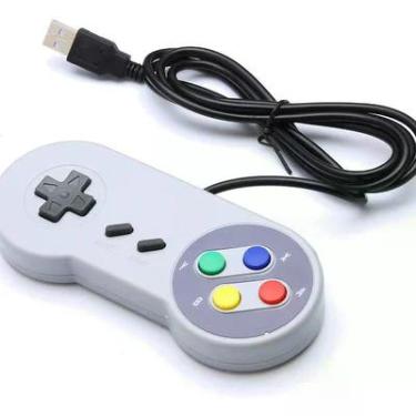 Imagem de Usb Controle Super Nintendo Snes Emulador Jogos Pc