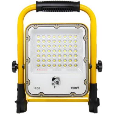 Imagem de Refletor Holofote Led C/Bateria Recarregável Portátil 100W