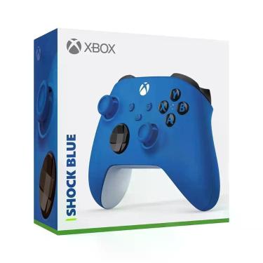 Imagem de Controle Microsoft Xbox sem Fio Shock Blue para PC e Series X|S QAU-00065 Conexão Bluetooth e Xbox Wireless Azul
