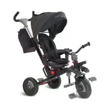 Imagem de Triciclo Infantil Smart Fases 360° 3 em 1 para Crianças Pequenas Dobrável Preto Brinquedos Bandeirante