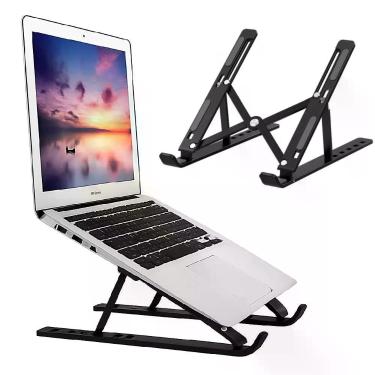 Imagem de Suporte Articulado P/ Tablet Notebook Preto Base Ajustavel
