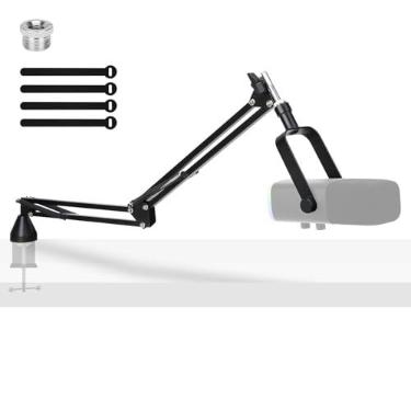 Imagem de YOUSHARES Braço De Microfone Perfil Baixo - Para Blue Yeti Fifine Am8 K688 Quadcast Solocast At2020, Ajustável Podcast, Streaming E Estúdio Jogos