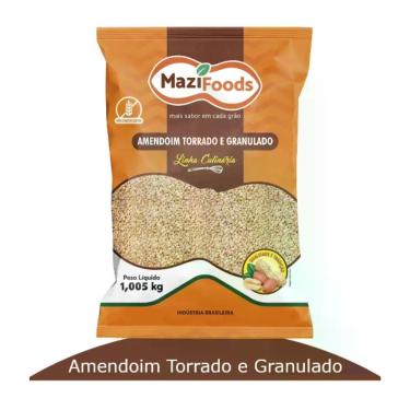 Imagem de Amendoim Torrado E Granulado Sem Glúten Linha Culinária 1,005kg - Mazi