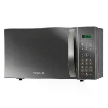 Imagem de Micro-ondas Mondial 21 Litros Mo-01-21-E Cinza Espelhado, Cinza, 110V