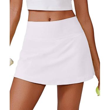 Imagem de Skort PINSPARK Médio Branco - Saia de Tênis Elástica