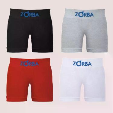 Imagem de Kit 6 Cueca Boxer Infantil Algodão Sem Costura Confortável - Zorba, So
